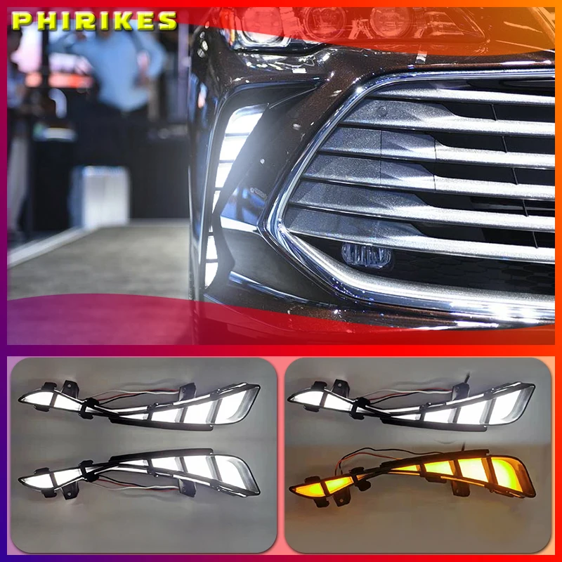 

Car bumper head light for Toyota Avalon daytime running light 2018~2020y DRL car accessories LED head lamp for Avalon fog lamp