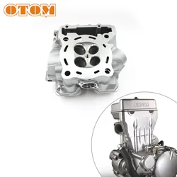 OTOM New Motorcycle Cylinder Head Cover Silver Scooter Engine Parts Empty Shell For LONCIN YF300 LX300 Retro 300AC VOGE300R