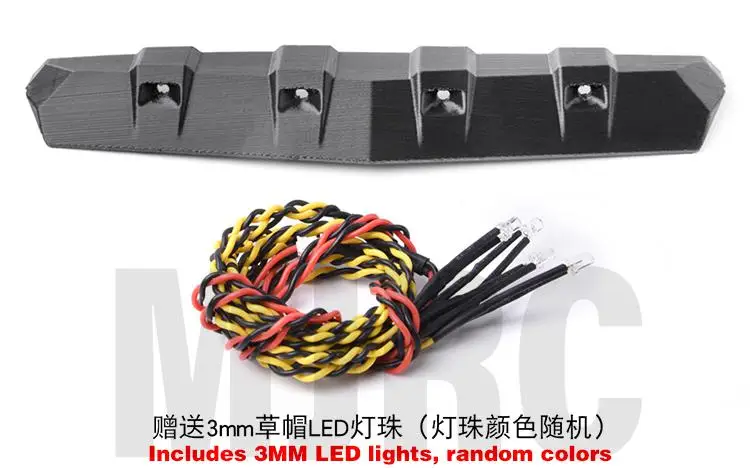 Cubierta de parabrisas delantero para coche teledirigido, cubierta de defensa con impresión 3D, PLA, para 1/10 RC Crawler Traxxas TRX-4, unidad