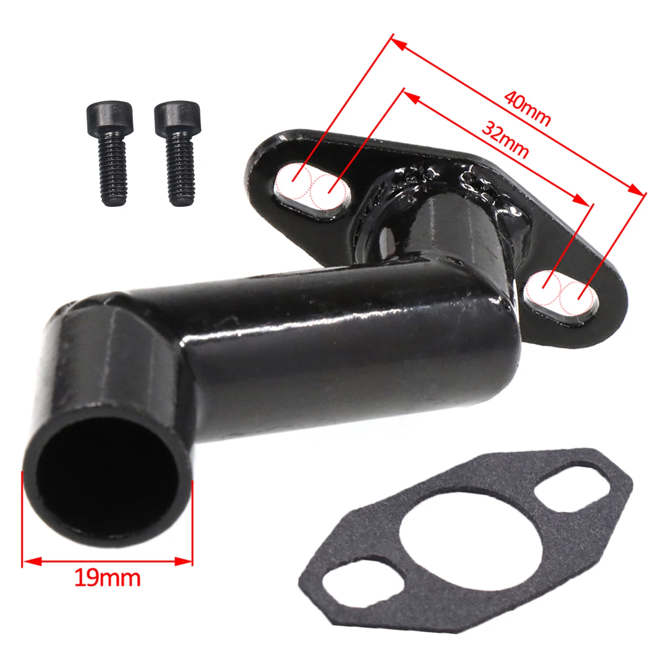 32mm-40mm Offset Intake Manifold Gasket For 49cc 50cc 60cc 66cc 80cc Regular Motorised Bicycle Carburetor