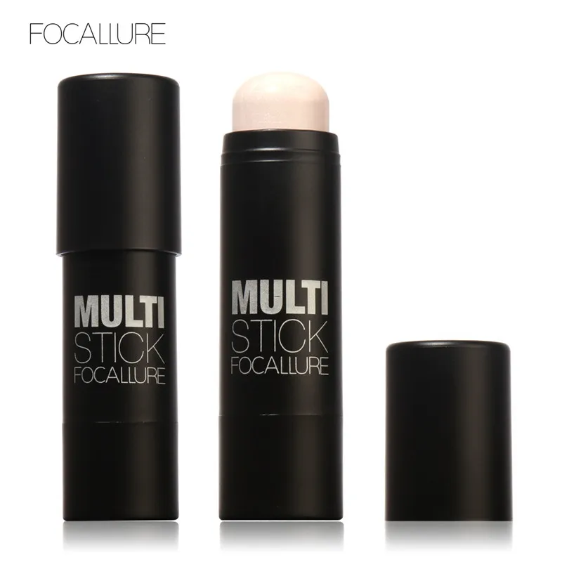 FOCALLURE-colorete para la cara, barra iluminadora de bronceador, resaltador, brillo para Idea brillante, pegatina iluminadora, herramientas de maquillaje