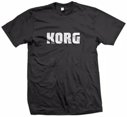 Men's Cotton T Shirt Korg Keyboard Logo Shirt Summer Fashion Euro Size