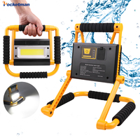 Portable Work Light Portable Spotlight Cob Work Lamp Rechargeable Flashlight Waterproof Camping Lamp Outdoor Searchlight