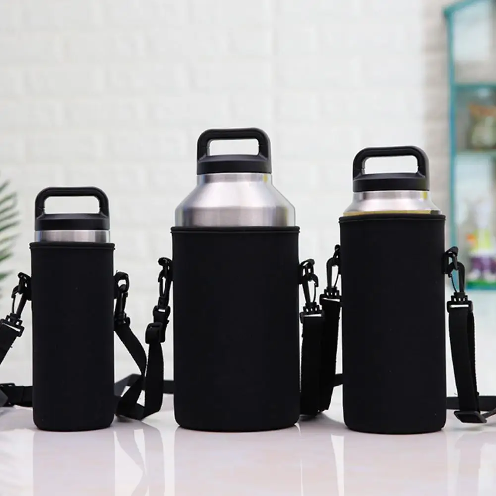 Bottle Covers Water Bottle Bag Case Holder Durable Waterproof Carrier Sleeve Covers Shoulder Strap Insulated Bag Pouch Cover