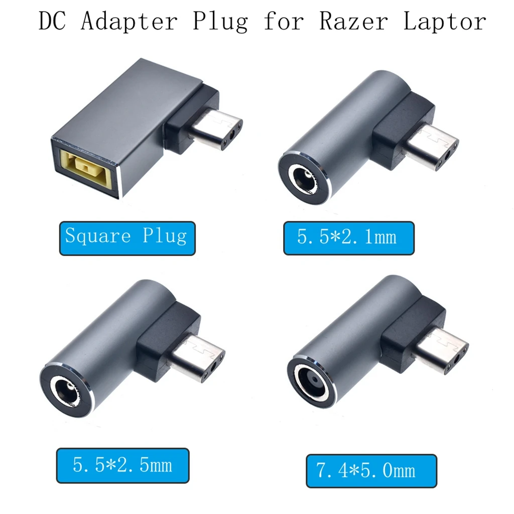 Dc 5.5*2.5 7.4*5.0Mm Female Naar 3pin Adapter Plug Converter Voor Razer Blade 15 17 Laptop dc Power Adapter Connector Voor Razer