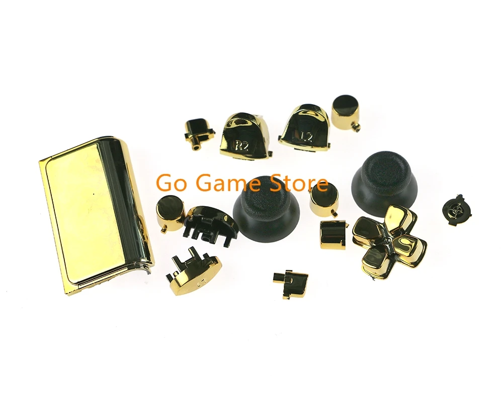 1set for PS4 Pro Controller CUH-ZCT2 JDM-040 JDS 040 R2 L2 R1 L1 Trigger Button chrome Full Butons