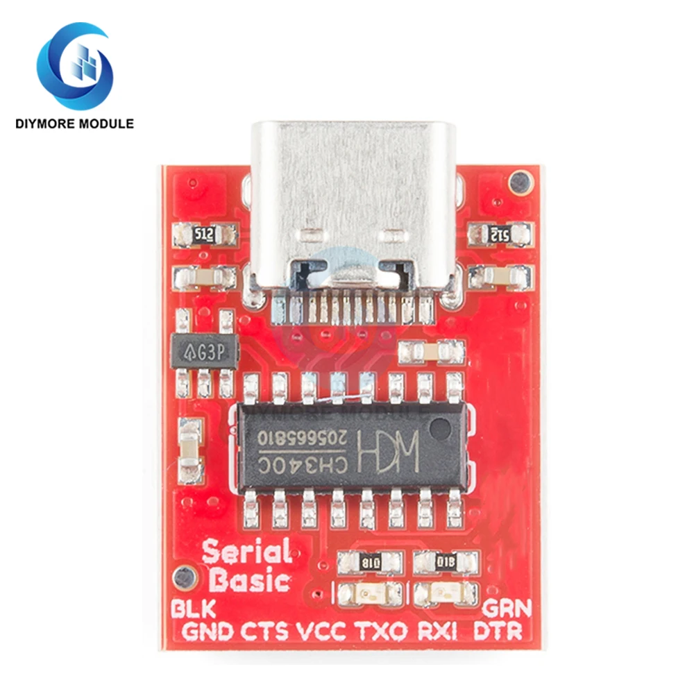 Type C to TTL Serial Port CH340C Module CH340 USB Bus Conversion Chip ISP Communicate Connector for STM32 Serial Port Download