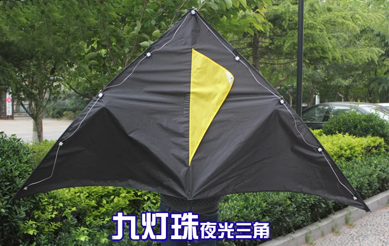 Outdoor Toy Delta LED Fabric Kite Wind Easy Control With Handle Line kites for Adults Children Sale String
