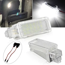 2Pcs LED Interior Lamp Door Courtesy Trunk Boot Footwell Glove Box Light For VW SKODA Fabia Octavia Roomster Superb Rapid Kodiaq
