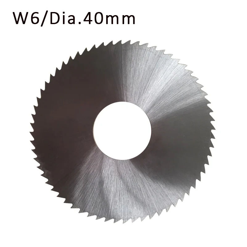 5 ชิ้น/ล็อต MINI Dia.40mm * 0.2-5 มม.13 มม.HSS ใบเลื่อยวงเดือน/ตัด-off เลื่อย/เลื่อยใบมีดตัด W6 วัสดุ