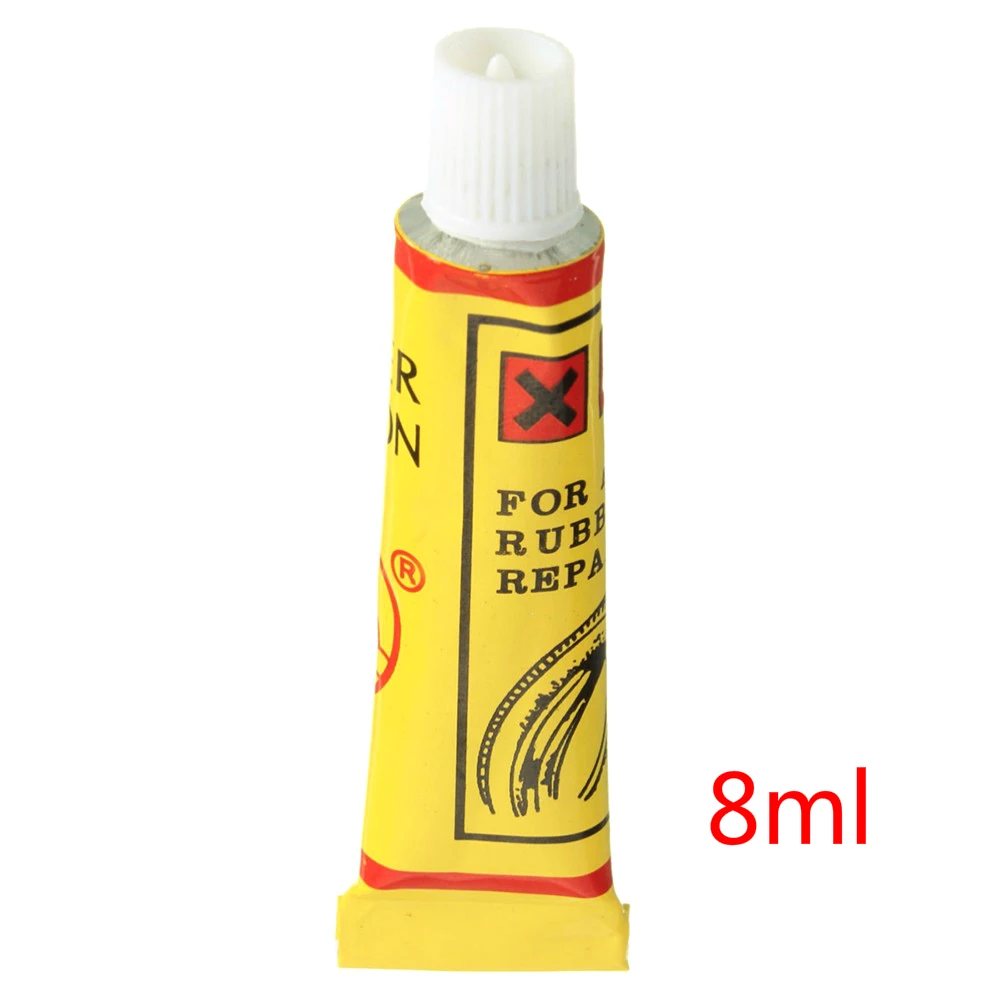 Tubo interno para pneu de bicicleta, 5 fábricas 8 ml reparo de pneus de bicicleta de estrada, montanha, reparação punção de borracha de cimento, cola fria