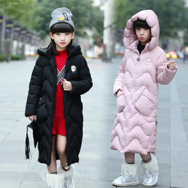 

Long Winter Jacket for Baby Kids Boys Girl Hooded Parkas Coat Puffer Jacket Warm Winter Jacket For Girls Coats Children Clothes