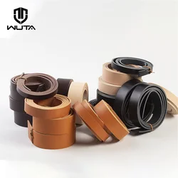 WUTA 8/10oz Cintura con cinturino in pelle Striscia vuota Utensili in vera pelle bovina Pelle conciata al vegetale Spalla e culo Artigianato Creazione a mano Etichetta per cintura
