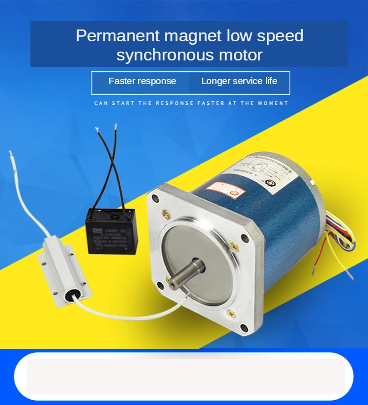 110TDY060-T3/110TDY115-3 Permanent Magnet Low Speed Synchronous Motor 115RPM 60RPM 220V 110W Corrector Motor