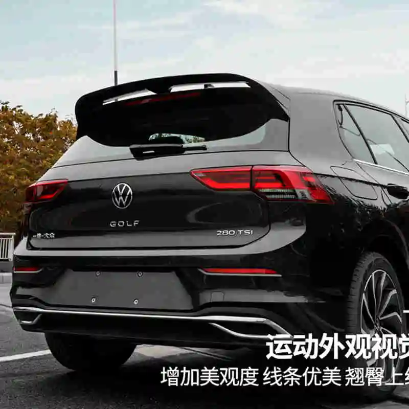 

for Volkswagen GOLF 8 MK8 spoiler 2020 2021 GOIF8 spoiler high quality ABS material car rear wing color rear spoiler