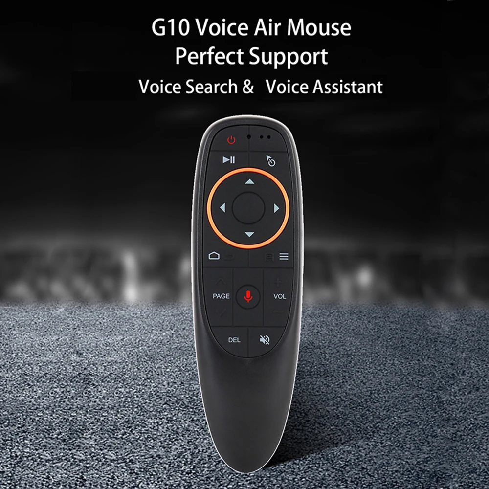 Portable G10 G10S Pro Voice Remote Control 2.4G Wireless Air Mouse Gyroscope IR Learning For Android TV Box HK1 H96 Max X96 Mini