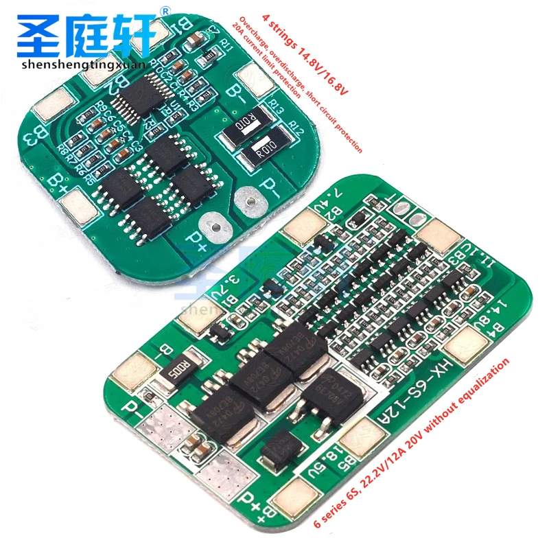 1S 2S 3S 4s 5s 6S 3A 15A 20A 30A batteria al litio agli ioni di litio 18650 caricabatterie PCB BMS scheda di protezione per modulo di celle Lipo