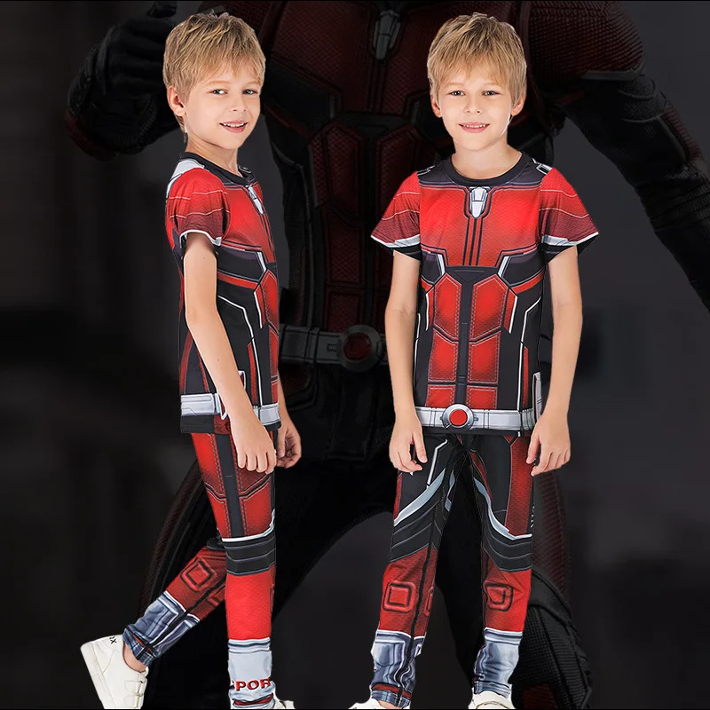 Kids MMA Boxing Set Compression Jerseys+Pants Children MMA Rashguard Training Tight T-Shirts Trousers Teenagers MMA Clothing