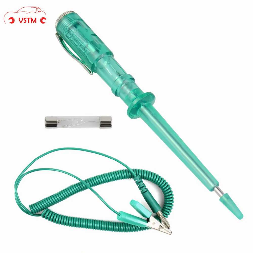 

Car Circuit Tester Pen DC 6V 12V 24V Voltage Auto Vehicle Gauge Test Light Universally Auto Circuit Tester Detection Tool