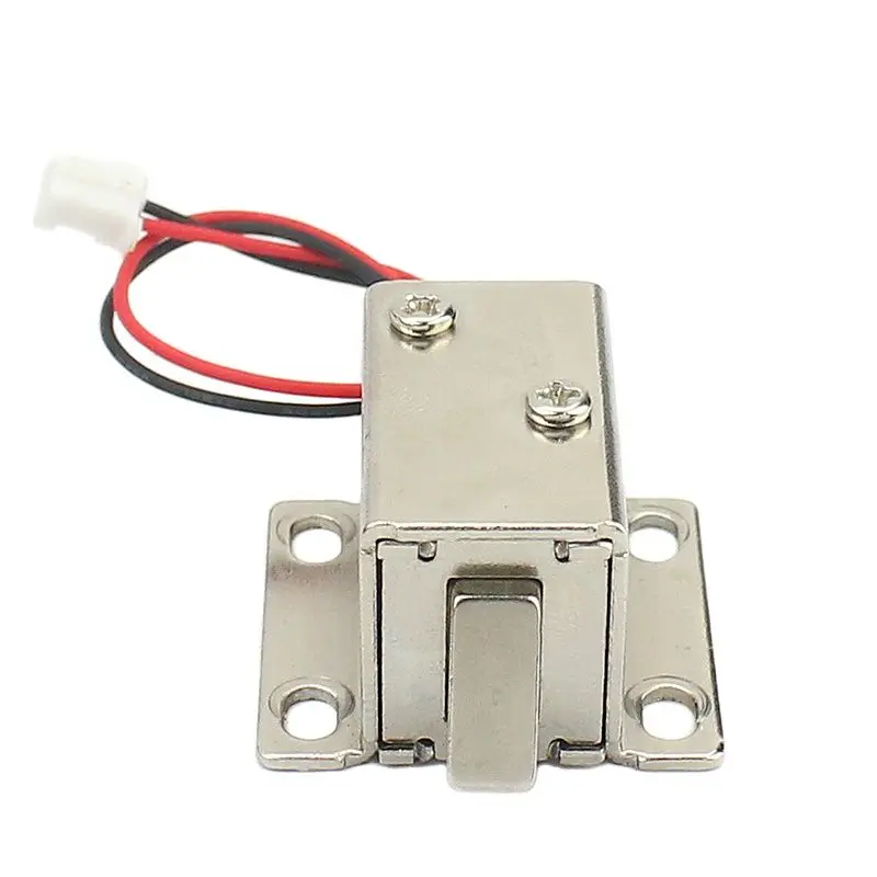 Kleine Elektronische Slot Deurslot DC6v12v Deurslot Release Vergadering Mini Electric Bolt Lock Toegangscontrole Elektrisch Slot