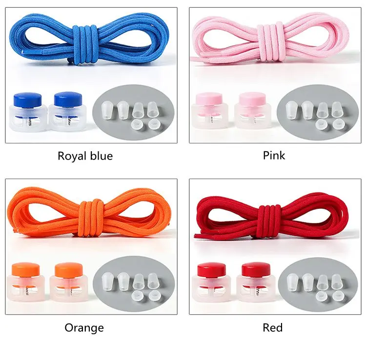Elastische, runde Schnürsenkel mit Verschluss für Kindersneaker, Schnürsenkel ohne Binden, Schnürsenkel für Kinder und Erwachsene, Schuhbänder. – Detail 13