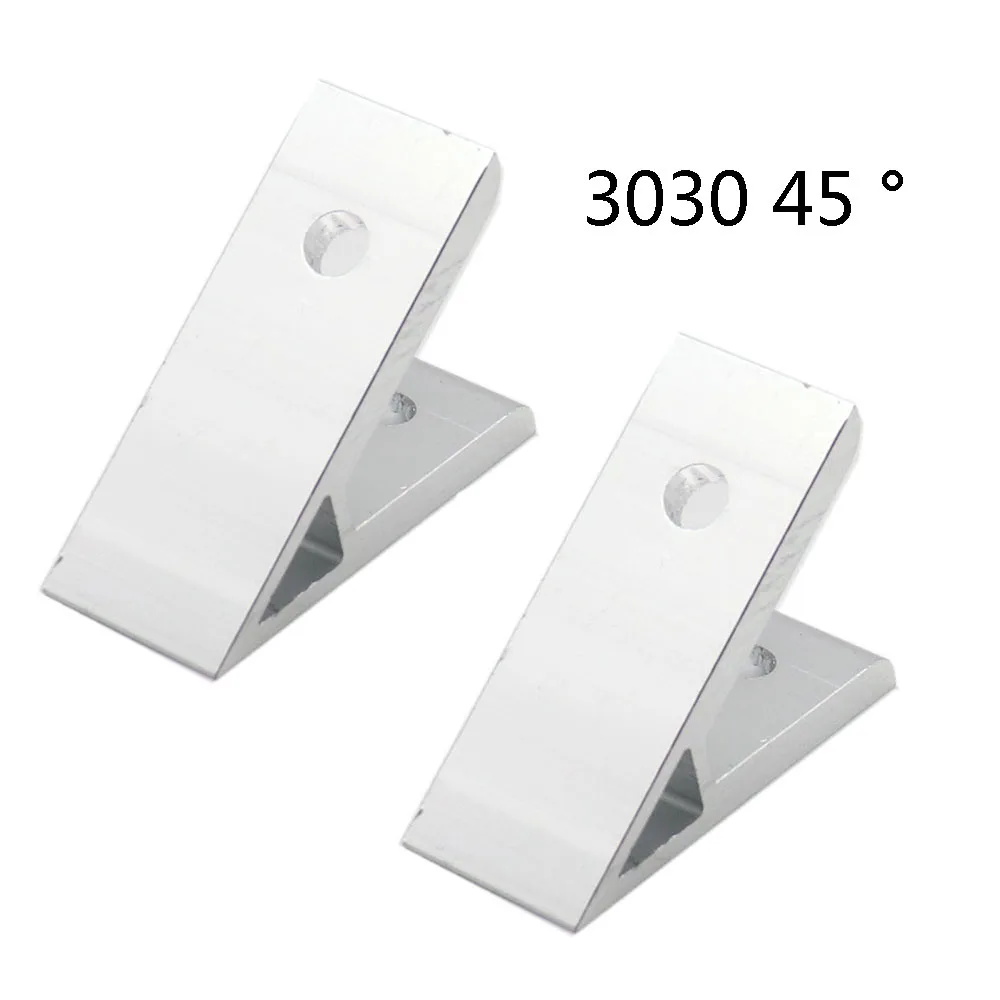 

2pcs 45 degree 3030 30x30 Corner Angle Bracket Connection Joint for EU Aluminum Profile