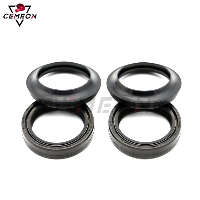 Fork seal For FXBRS1868 FXCWC1584 FXDB 1584 1690 FXDBA1690 Motorcycle front shock absorber front fork oil seal and dust cap