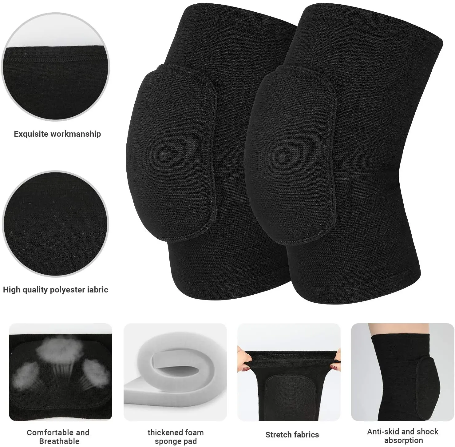 1 PCS Sports Compression Knee Pads Dancing Elastic Knee Protector for Arthritis Relief Meniscus Tear Fitness Knee Brace Support