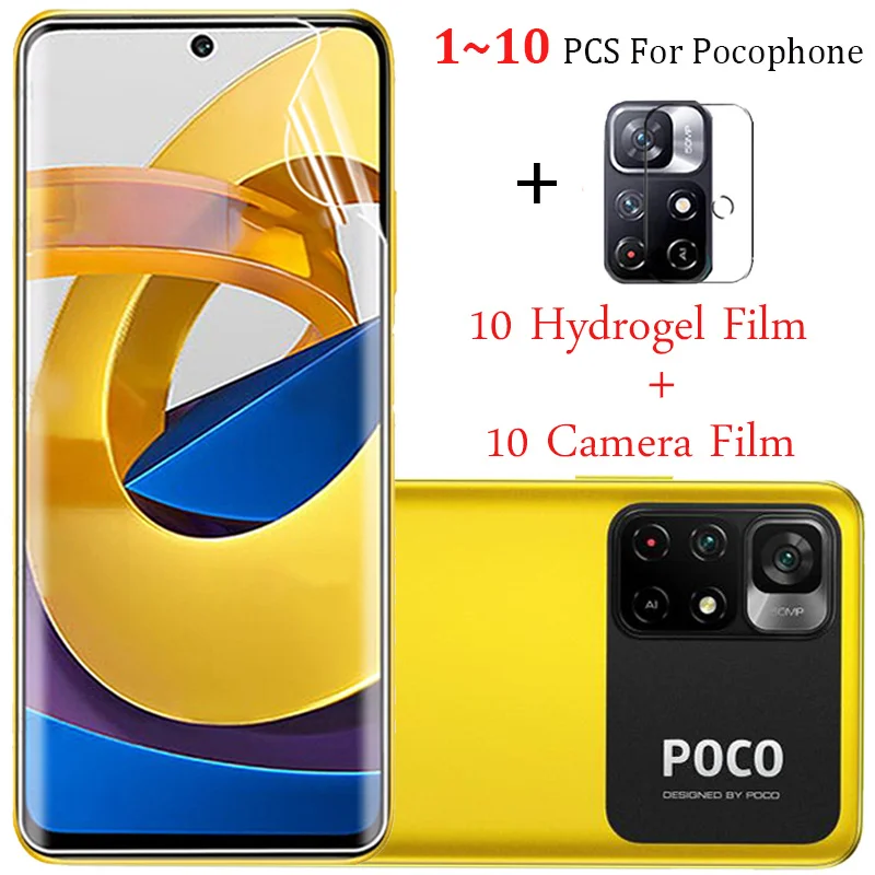 

1~10 шт Гидрогелевая пленка Poco M4 Pro 5g Poco X3 Pro NFC glass Poco F3 X-3 GT Poko M3 Pro 5G мягкое стекло на поко-м3 про покофон ф3 защитная пленка поко х3 нфс ксиоми поко ...