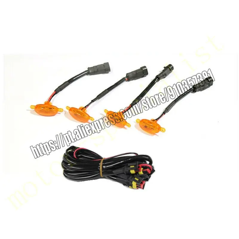 NEW For Jeep Renegade 2015-2021 Front Grille LED Light Raptor Grill Trim Cover 4PCS car accessories