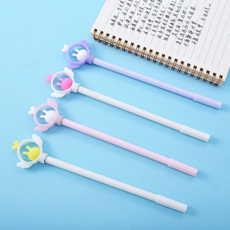 36PCS Korean Cartoon Silicone Creative Fairy Soft Glue Transfer Pen Student Writing Tool Stationary Gel Pens