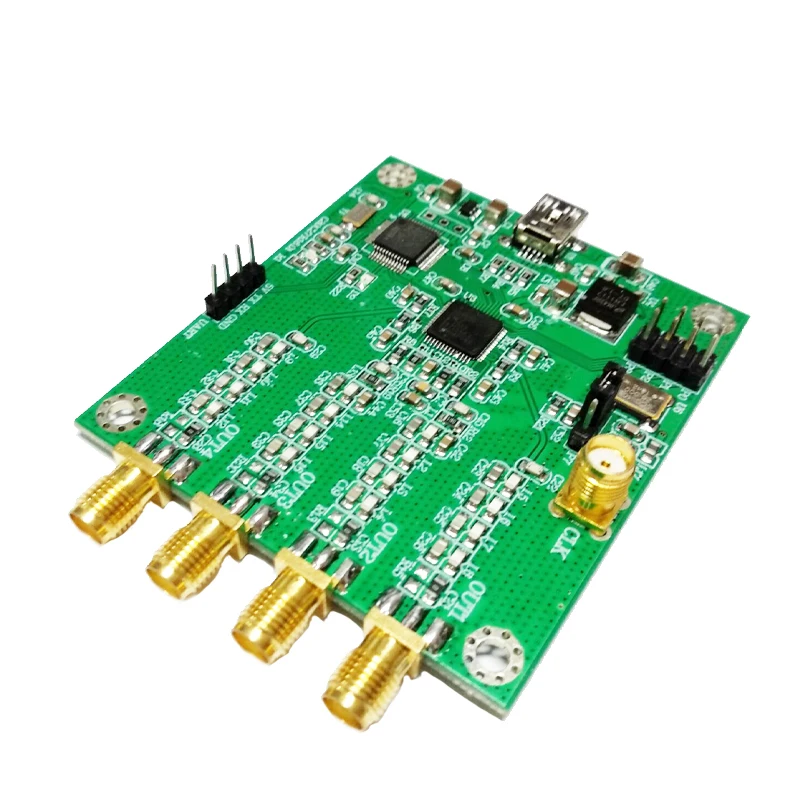 AD9959 module RF Signal Generator Four Channel DDS Module AT Instruction Serial Output Sweep Frequency AM Signal-Generator