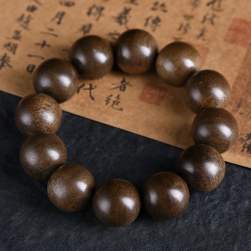 Indonesian East Kalimandara Dried Beads Bracelet 108 Old Materials Rosary 2.0 Wooden Men and Women