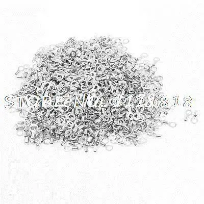 

1000pcs RNB1.25-4 AWG 22-16 Wire Connector Non-insulated Terminals Cable Lug