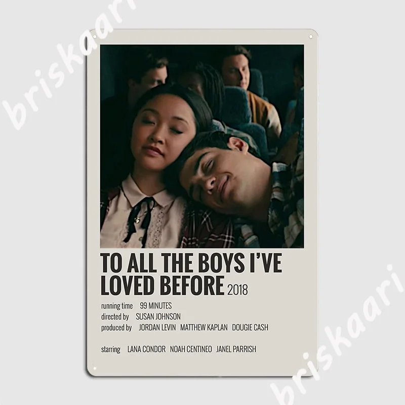 To All The Boys Ive Loved Before Polaroides Poster Poster Metal Plaque Decoration Wall Decor Club Bar Tin sign Posters