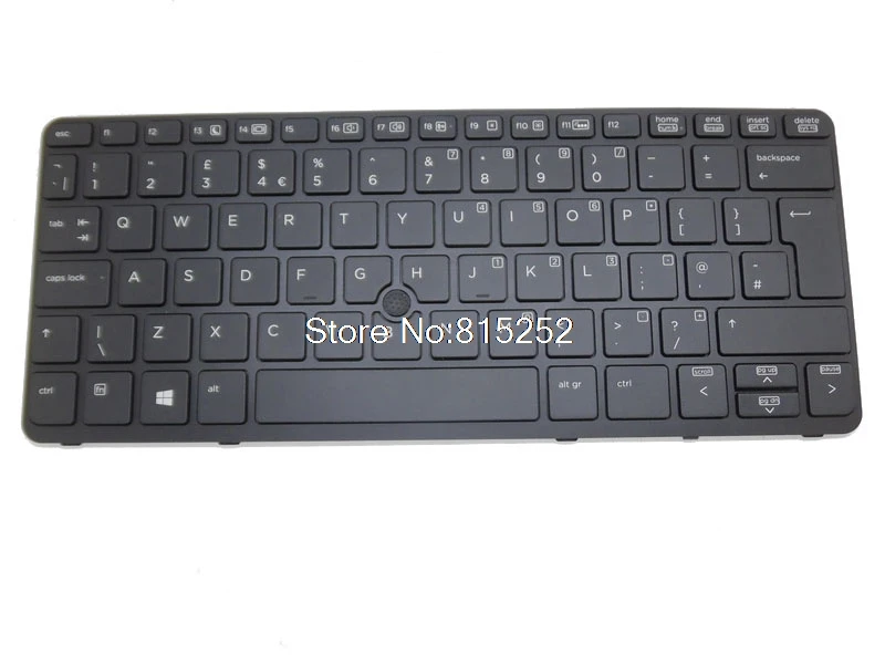 Imagem -02 - Elitebook-preto Backlit uk Teclado Laptop 820 g1 820 g2 720 g1 725 g2 9z.n9wbv.10u 735502031 730541-031 Nsk-cr1bv Preto