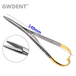 1pcs Dental Mathieu Needle Holder Pliers Stainless Steel 14cm Forceps Orthodontic Tweezer Dentist Surgical Instrument Equipment
