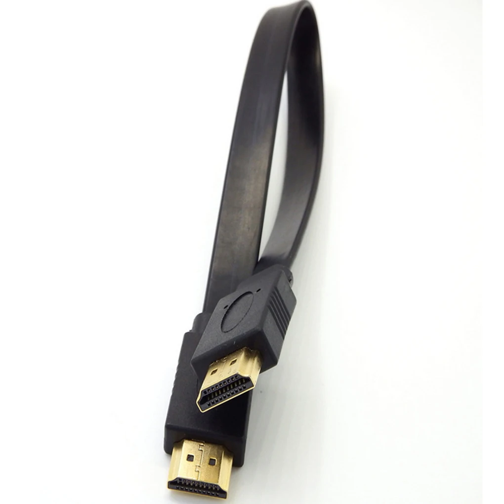 كابل hdmi عالي السرعة 1.4 فولت ، 30 سنتيمتر ، مطلي بالذهب ، 1080p ، ثلاثي الأبعاد ، متوافق مع ps4 ، xbox ، جهاز عرض ، hdtv