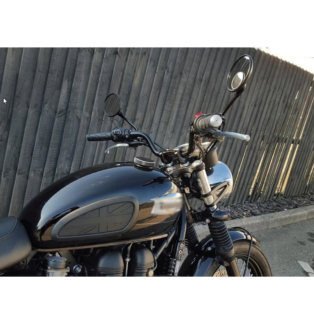 Almofada lateral do tanque de combustível da motocicleta, adesivos de borracha para Street Twin, Scrambler, Copa 900, 2019, 2018, 2017, 2016