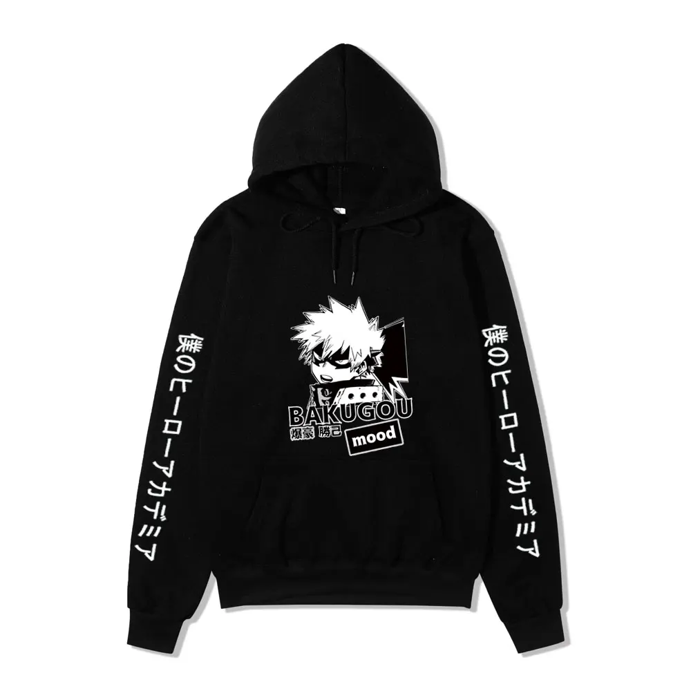 Japan Anime My Hero Academia Men Women's Oversized Hoodie Autumn Casual Pullover Hoodies Fashion Sweatshirts Hip Hop Streetwear