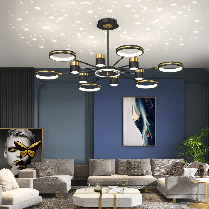 Nordic Starry sky top led Pendant Lights For Living room decoration Bed Diningroom led lustre Pendant lamp Hanging light fixture