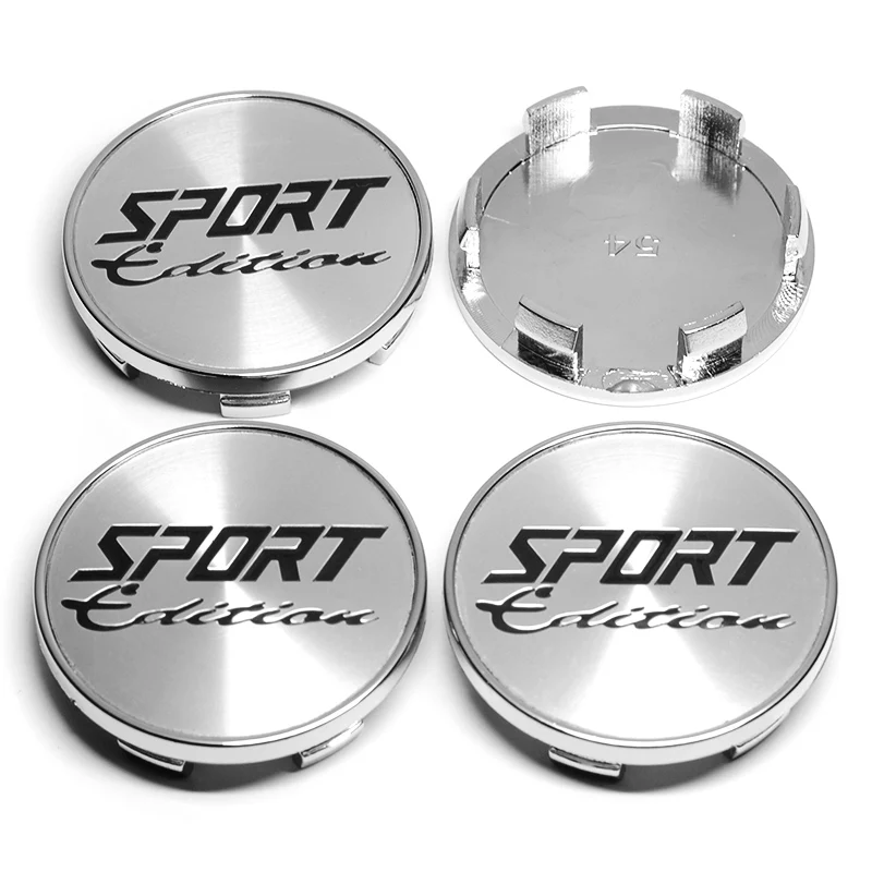 4pcs/lot 54mm with 50mm SPORT Edition Logo 54mm Car Wheel Center Caps Wheels Rim Centre Hub Cover