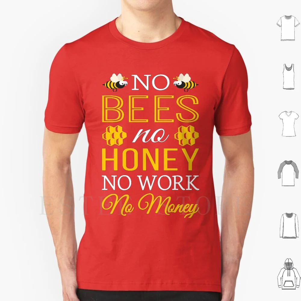 No hay miel, sin dinero, apicultor, miel, abeja, regalo, camiseta DIY, tamaño grande, 100% algodón, apicultor, abeja, especialista, Beutner Hobby Pastime