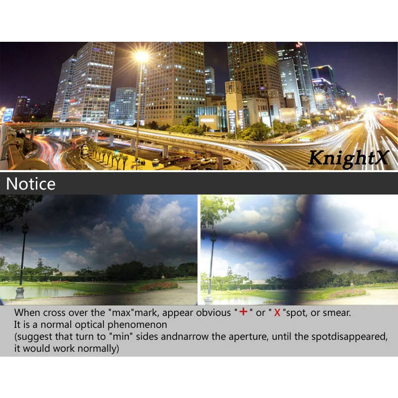 KnightX ND2 per ND1000 Fader Variabile ND filter Regolabile Per canon sony nikon 1300d d5100 d3300 fotografia 52 millimetri 58mm 67 millimetri