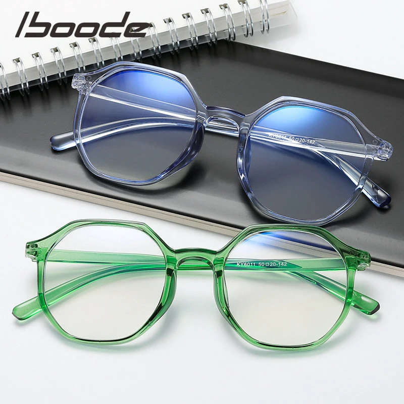 iboode New Women Finished Myopia Glasses Diopter -0.5 1.0 1.5 2.0 2.5 3.0 3.5 4 Ultralight Men Myopic Shortsighted Frame Brand