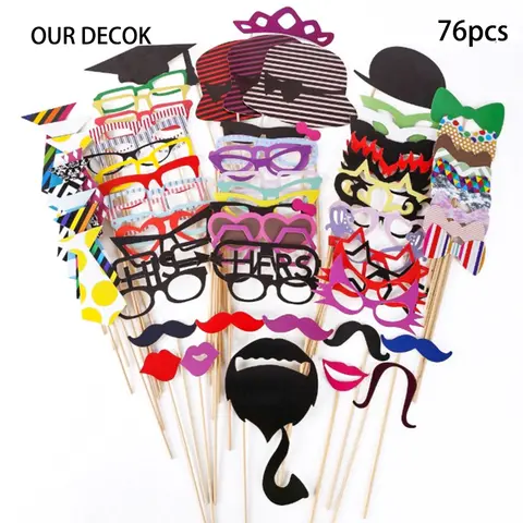 사진 소품 Photobooth Just Merried Funny Glasses DIY 생일 베이비 샤워 소년 소녀 사진 부스 소품 웨딩 장식