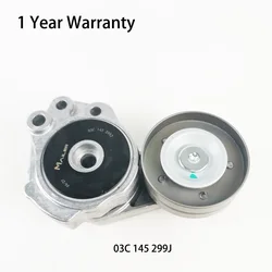 Engine belt tensioner  Assembly 03C145299J  For VW BEETLE GOLF FOX JETTA  PASSAT CC FABIA Tiguan 1.4T