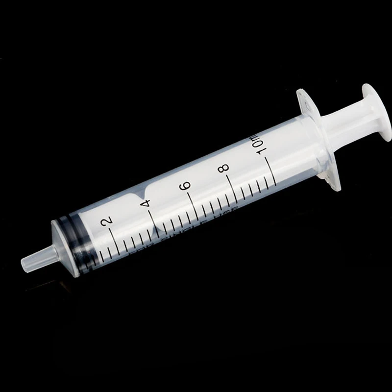 100Pcs 1/2/5/10/20ml Disposable Plastic Syringe For Industrial Glue Oil Ink Perfume Injection Medical Nutrients Feeding Syringe