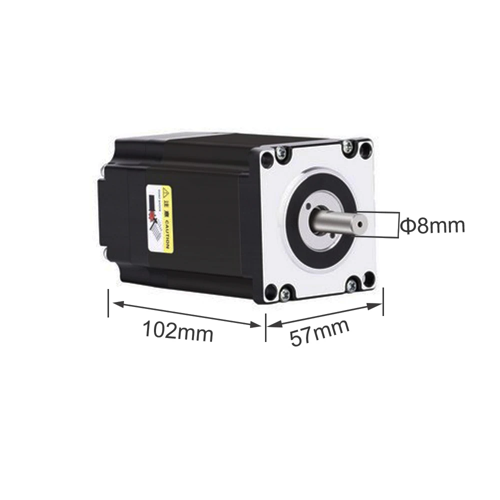 Nema23 Closed Loop Stepper DC Motor 2.2Nm  57mm 2Phase + HB808C Hybird Driver +200W Power Supply Kits