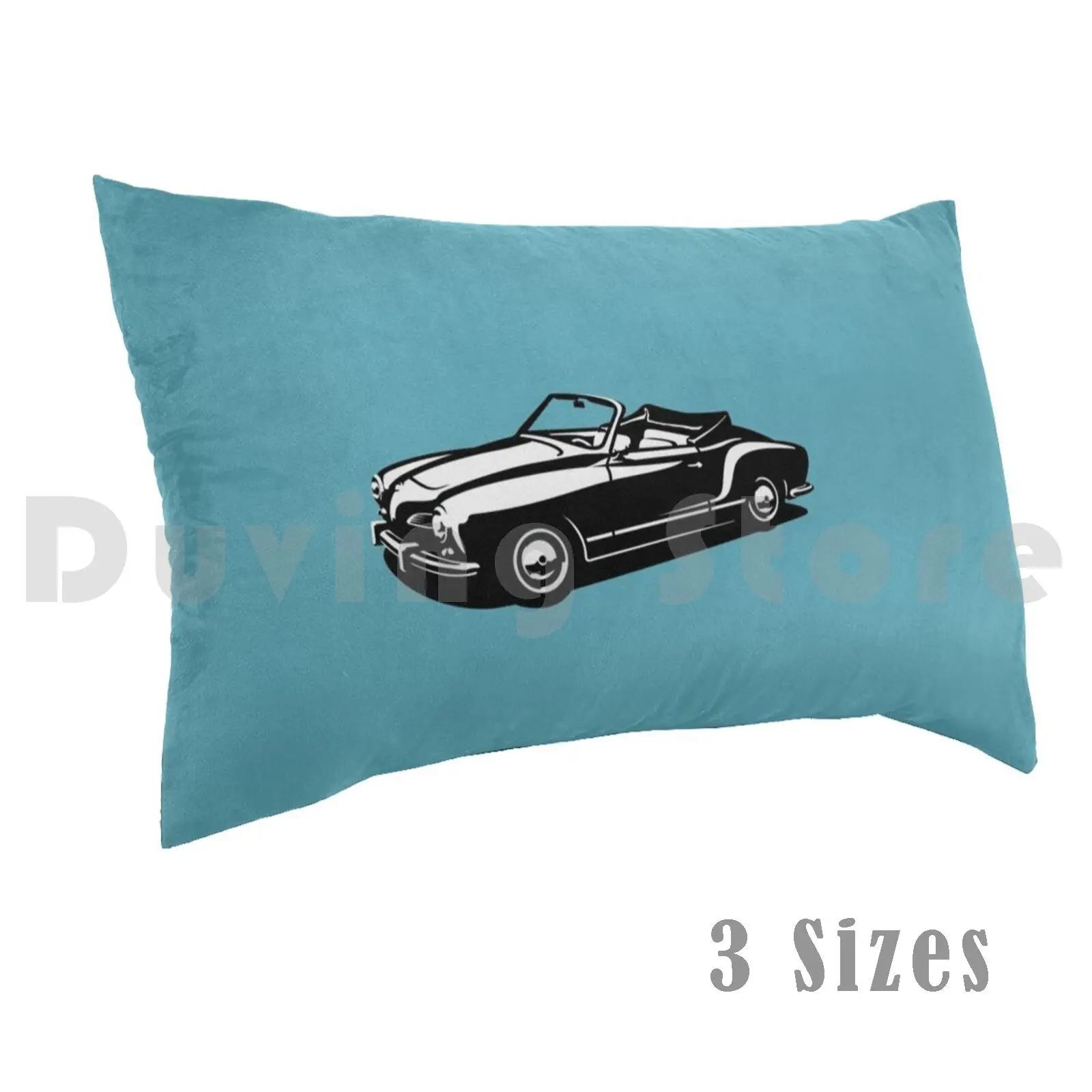 Karmann Ghia-funda de almohada Convertible tipo 14, impresa, 50x75, Karmann Ghia, Karmann Ghia, coche escarabajo, coche deportivo